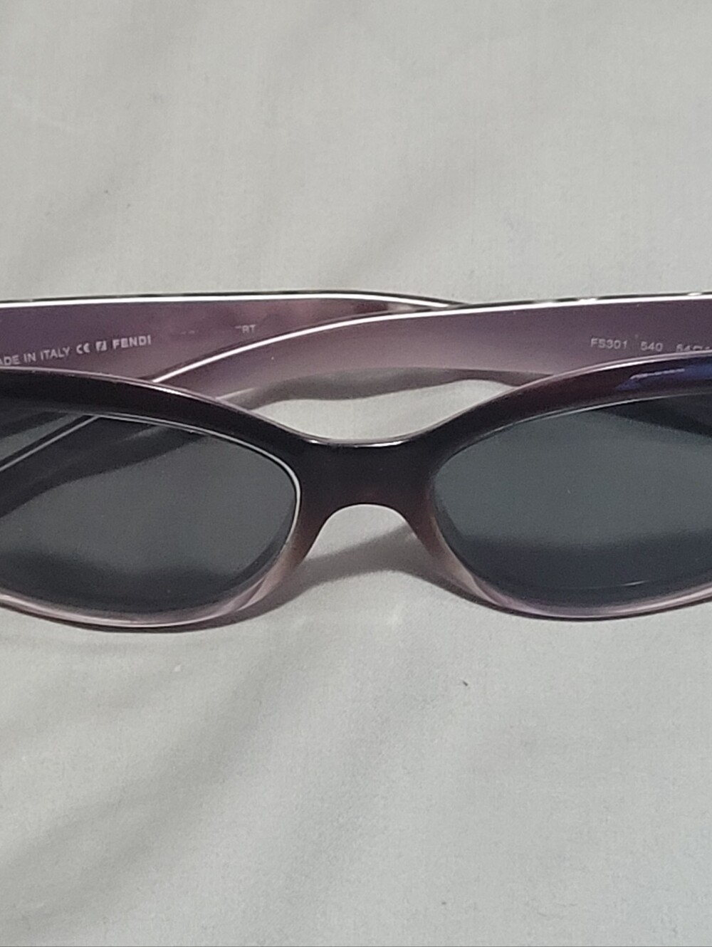 Fendi Women's Lavender Cat-Eye Sunglasses with Dark Lenses